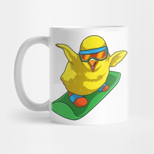 Chick Snowboarder Snowboard Mug